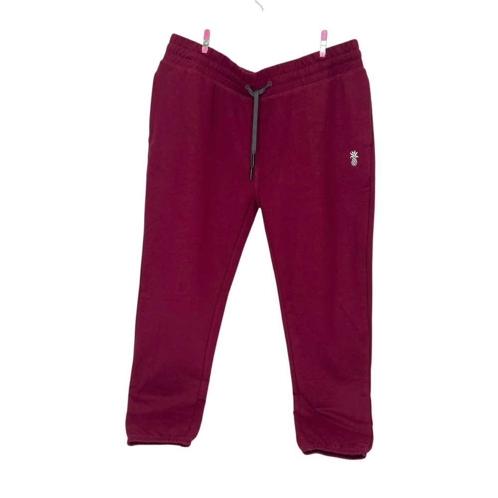 CARILOHA - Women’s Bamboo Knit Jogger LARGE Pomegranate
